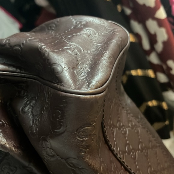 Authentic Gucci Sukey Dark Brown Leather bag - Picture 14 of 16
